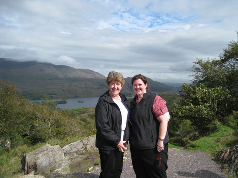 Michelle and Katherine at the Killarney lakes