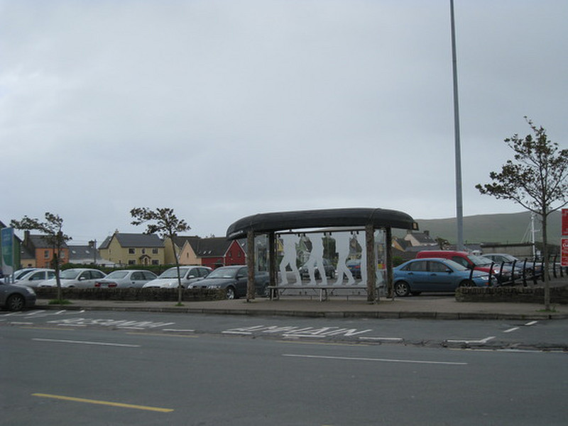 Bus stop in Dingle