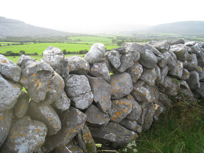 Drystone wall in The Burren