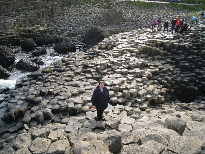 Katherine at the Giant&#39;s Causeway