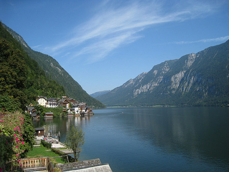 View from our Hallstatt terrace