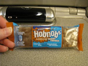 Mmmm ... chocolate HobNob flapjack!