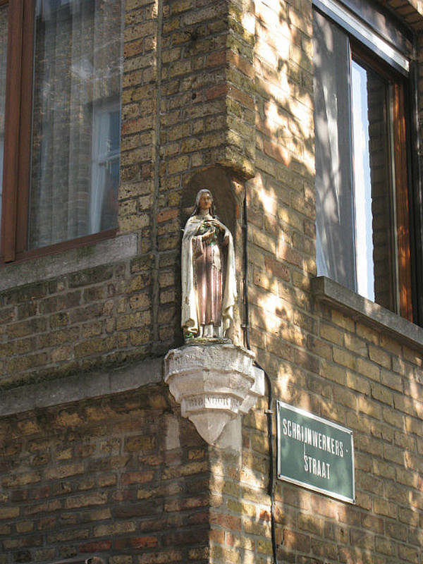 St. Teresa on a corner in Bruges