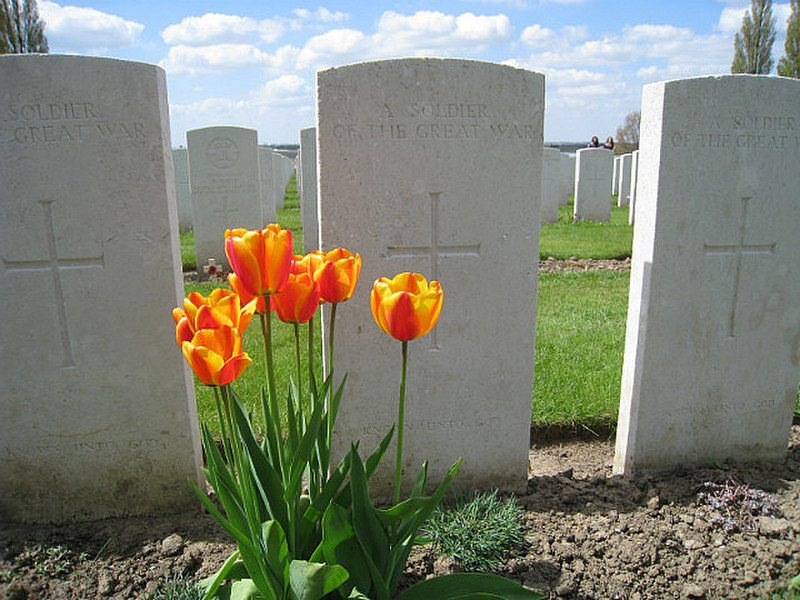 At Tyne Cot cemetery