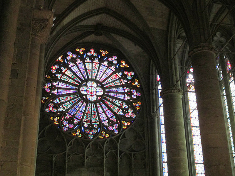 Rose window in the basilica