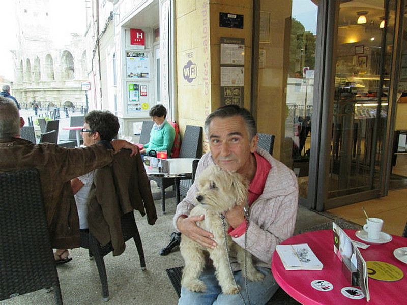 Monsieur Marin Patrick and his dog