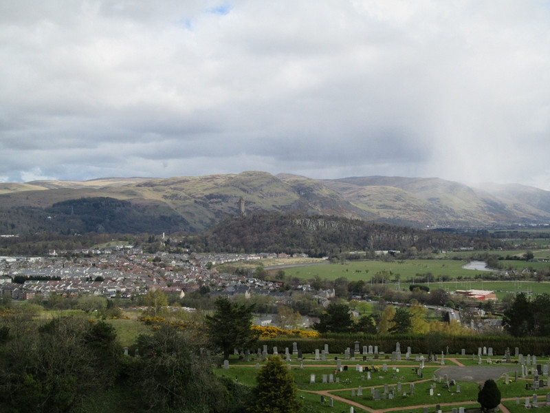 View from the ramparts of Stirling Castle
