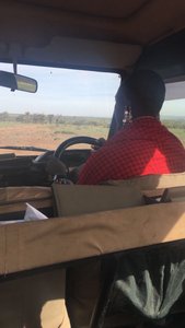 ?  Being driven by Driver Bandy ...for my super special birthday escapade ..to the Basecamp Masai Mara