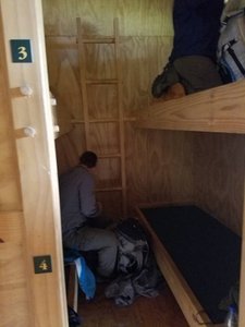 Setting up our Bunks
