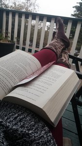 Reading on the Porch During Nap Time