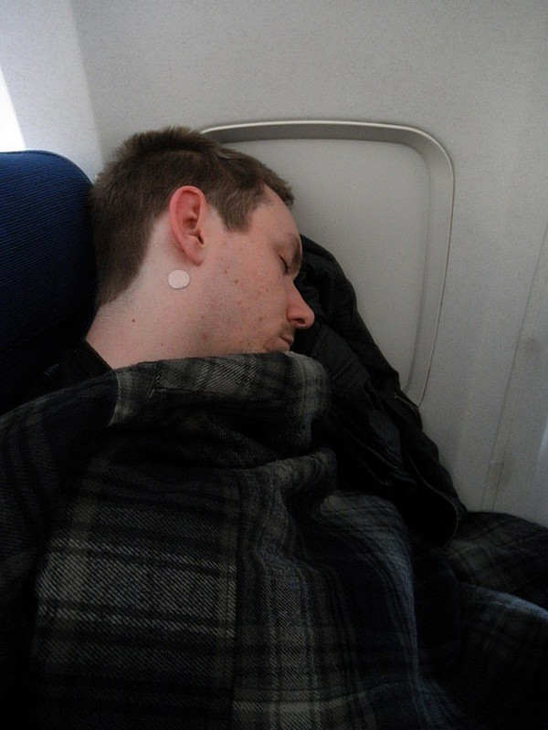 Bastard Sleeping on the Plane