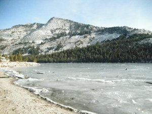 Frozen Tenaya Lake
