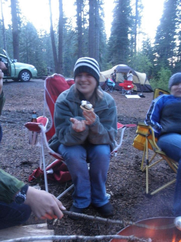 Me Eating the only S&#39;more Made that Trip