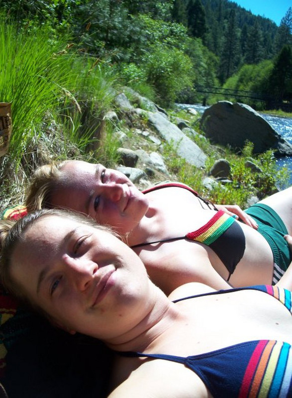 Sunbathing at the River