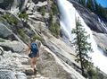 Climbing Past Nevada Falls