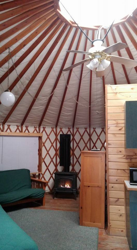 Inside Our Yurt