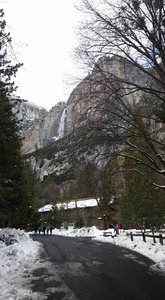 Walking Towards the Cafe and Yosemite Falls