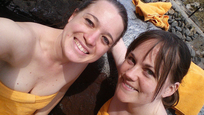 Me and Beth in our Courtesy Towels
