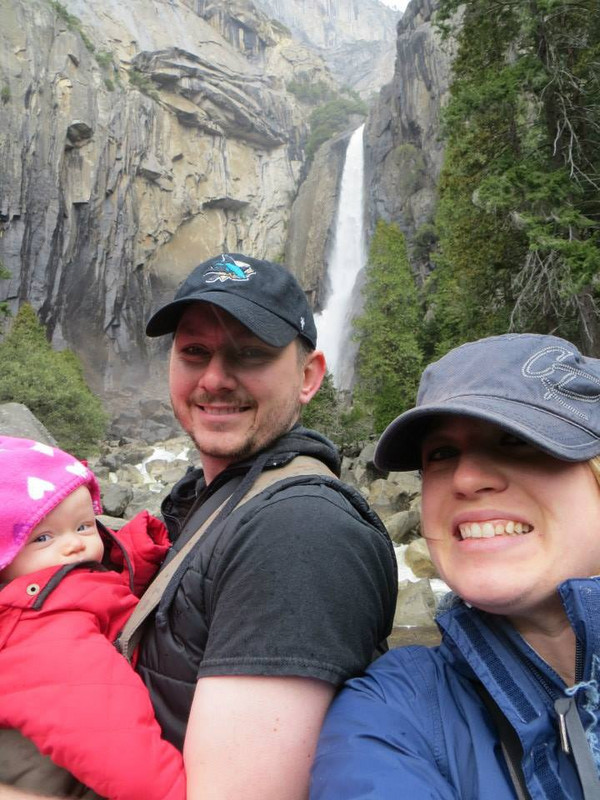 Family Selfie at Lower Yosemite Falls