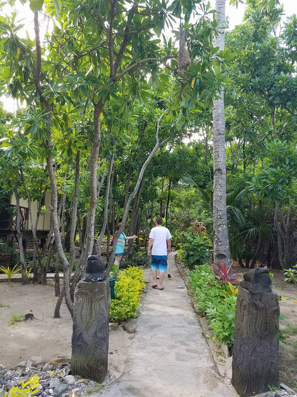 Walking Through the Resort