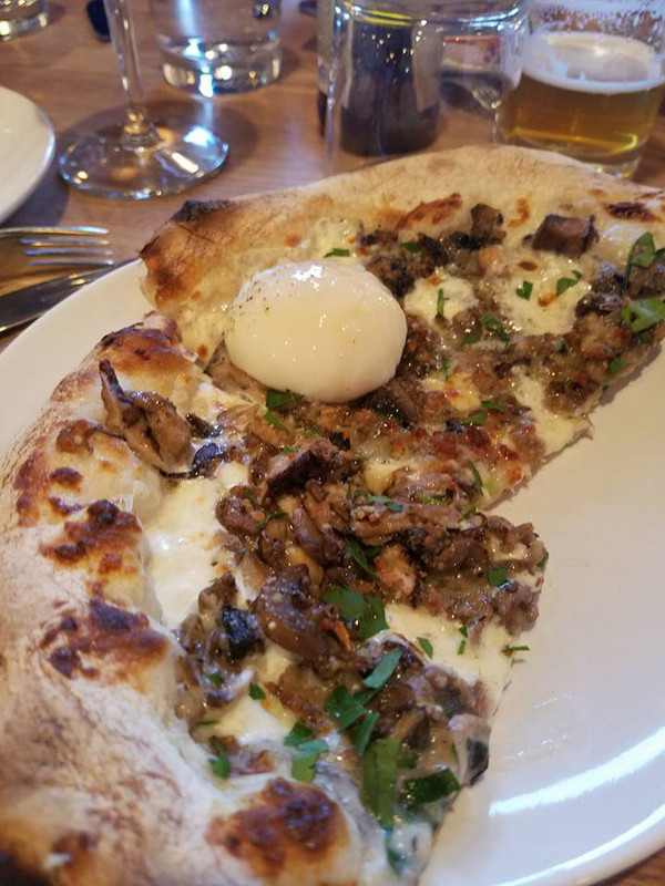 Pizza with Poached Egg- why not?