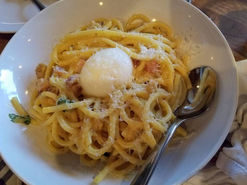 Yummy Pasta with Poached Egg