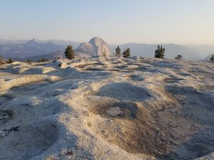 Worn Granite and Half Dome