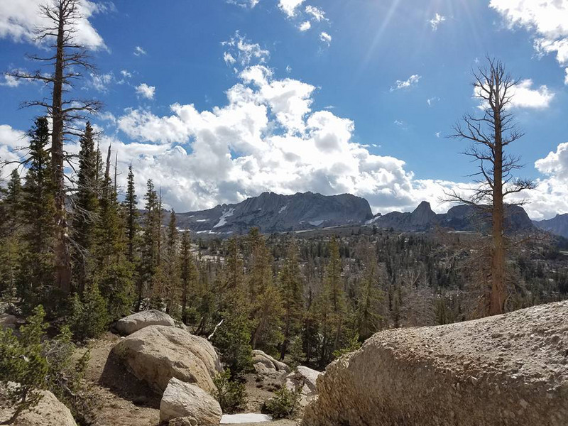 Climbing Up to Cathedral Pass