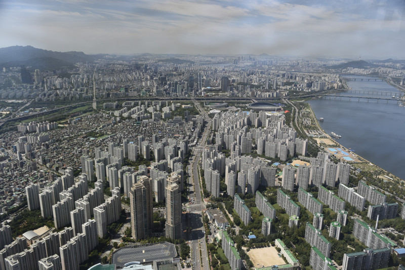 Seoul, as seen from Lotte World Tower