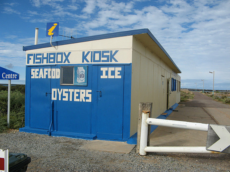 An oyster bar on the Cowell forshore