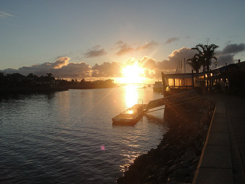 Port Lincoln Harbor at sunrise