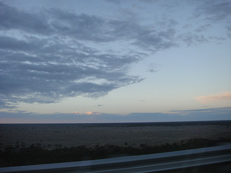 Early morning landscape west of Madura