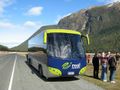 Real Journeys Bus on the Milford Road