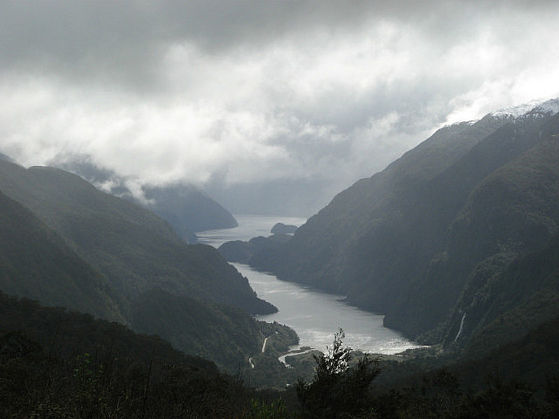 Doubtful Sound from the Wilmont Pass