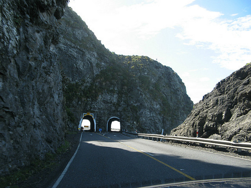 Road leading into Kaikoura