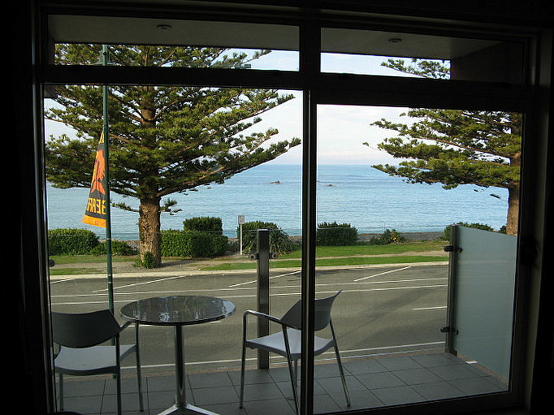 View from our room at the White Morph - Kaikoura