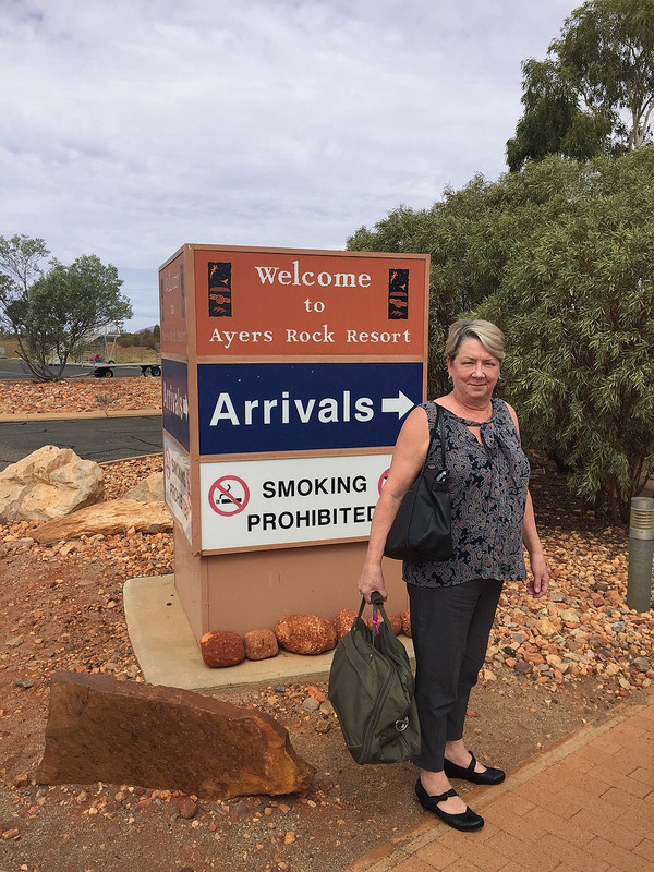 Arriving at Ayers Rock Airport
