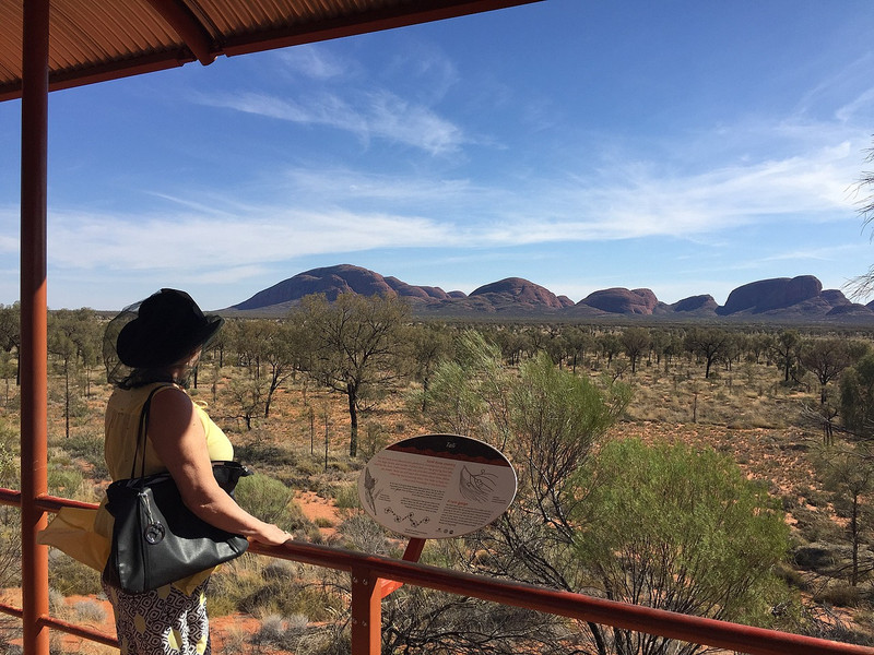 View overlooking the Olgas