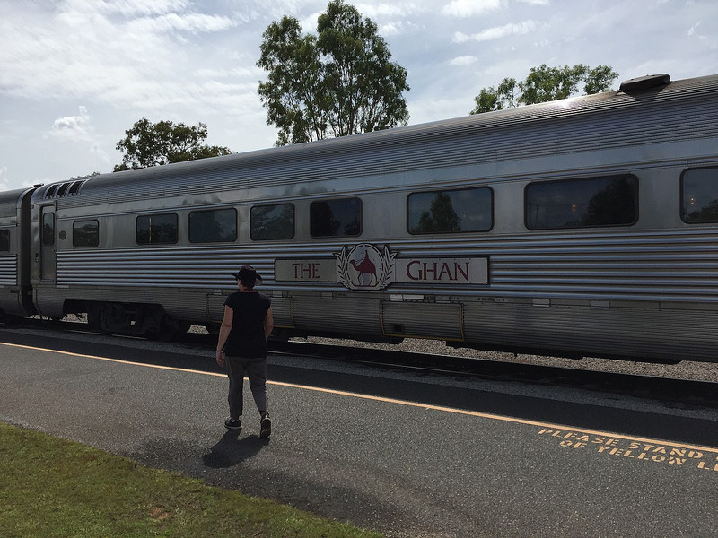 Boarding the Ghan, bound for Darwin