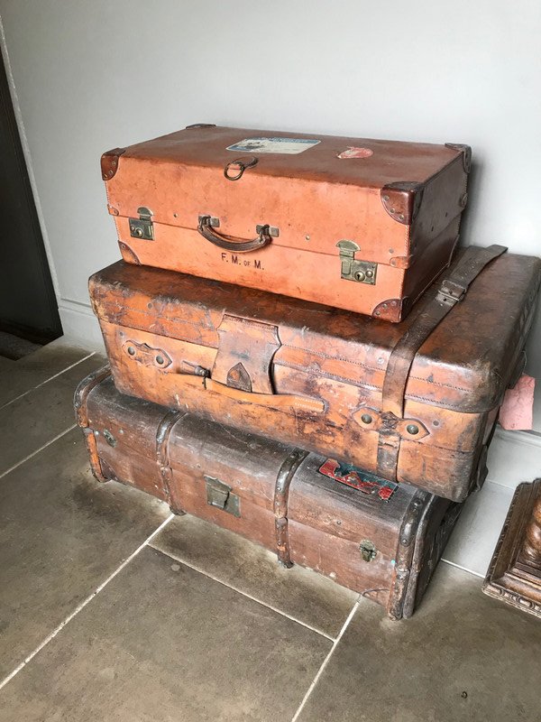 Some of the old luggage at the Castle