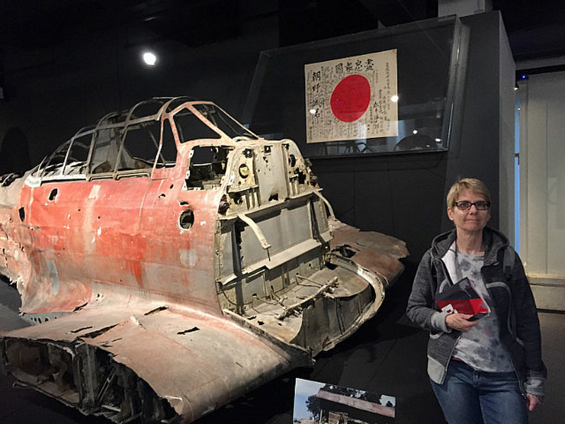 Dot with a crashed Jap plane