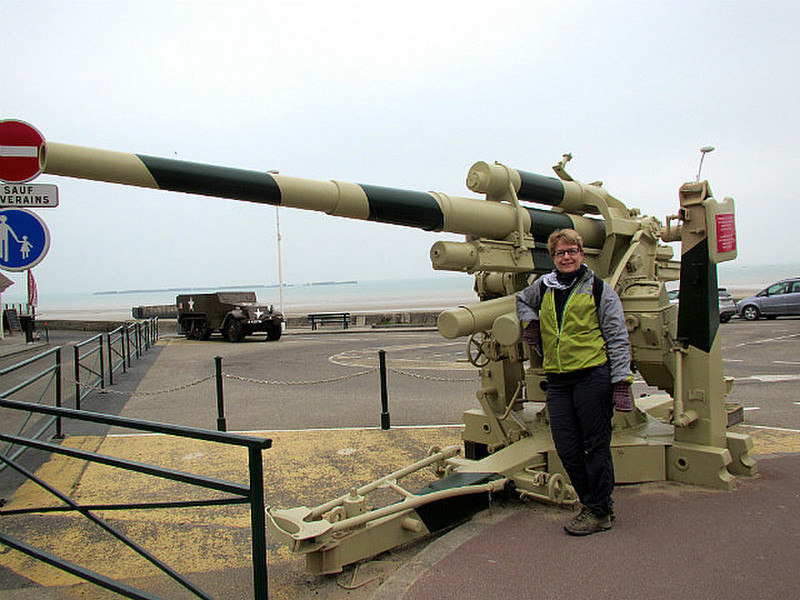 One of the guns at Arromanche