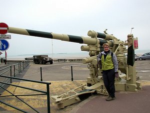One of the guns at Arromanche