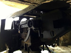 From inside a bunker