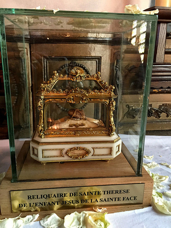 A &quot;relic&quot; of St Therese is in St Catherine church 