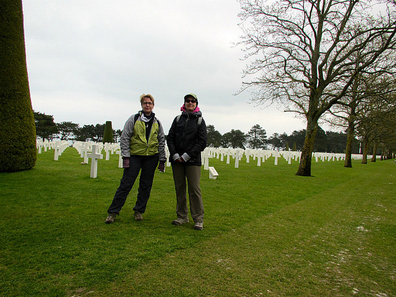 Chris and Dot at the cemetery
