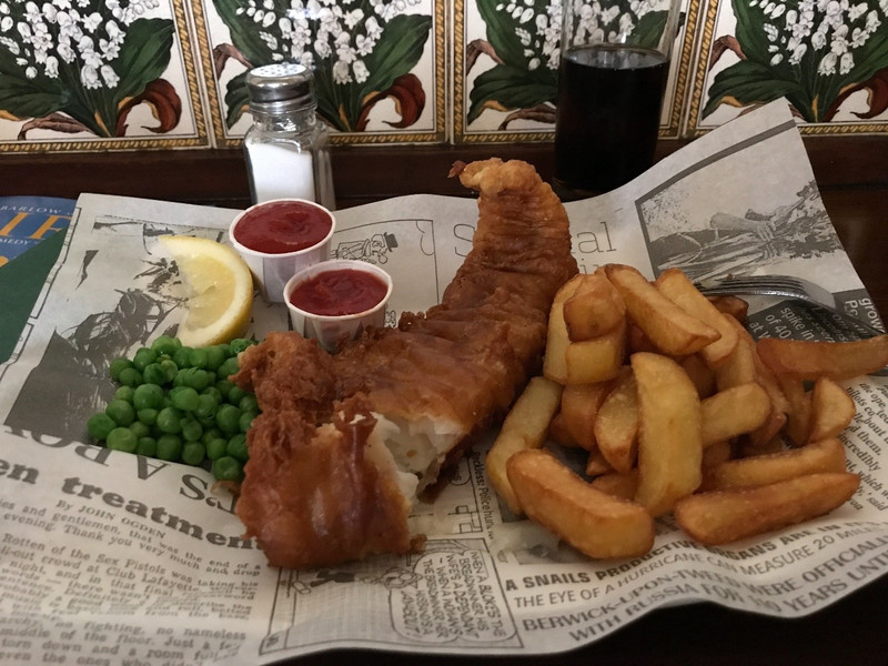 Good old fish and chips - excellent