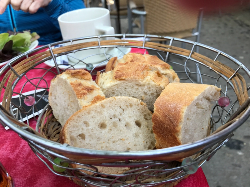 Essential part of any meal in France: Bread Basket