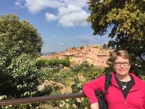 Chris at the village of Roussillon