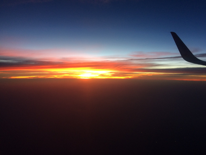 Sunset over Myanmar